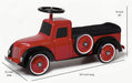 Morgan Cycle Little Red Pickup Truck Steel Foot to Floor Scoot-Ster Ride-On Car, 71132 - Upzy.com