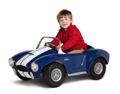 Morgan Cycle Shelby Cobra Steel Kids Ride-On Pedal Car Limited Edition, Blue - Upzy.com