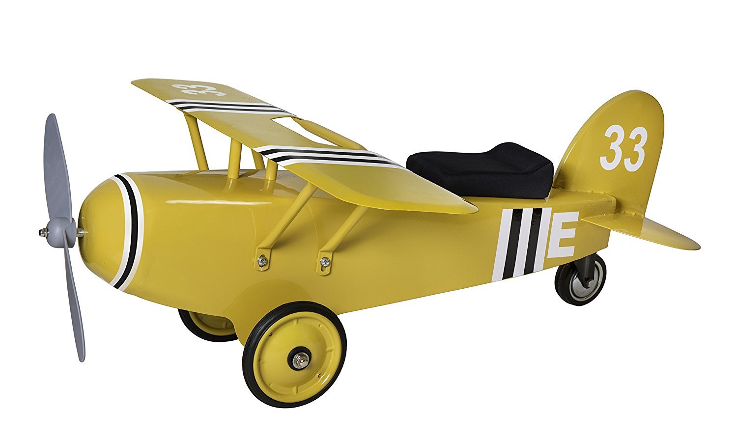Morgan Cycle Yellow 33 Airplane Scoot Foot To Floor Ride-On Toy 71133 - Upzy.com