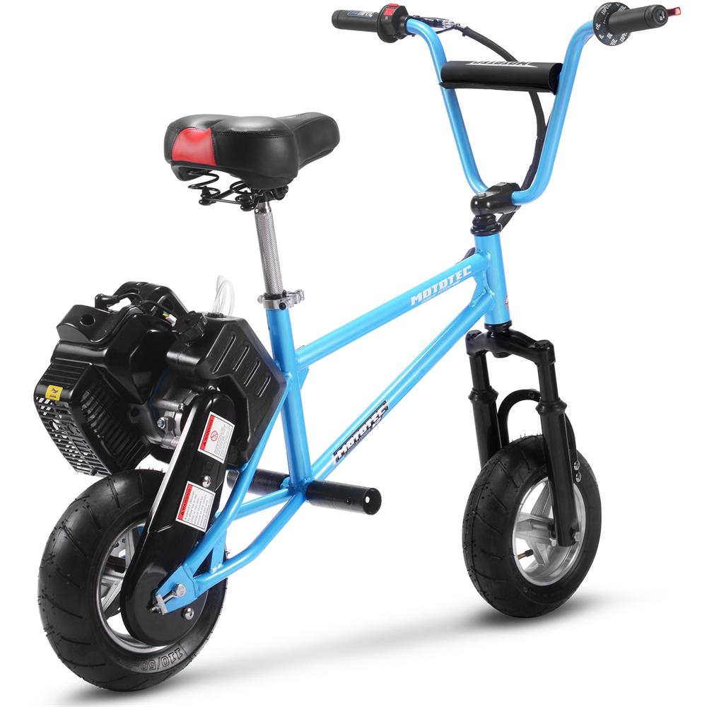 MotoTec 49cc 2-Stroke V2 Kids EPA Approved Gas Mini Bike Scooter - Upzy.com