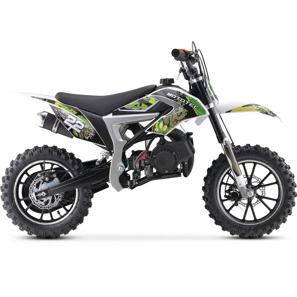 MotoTec Demon GAS 50cc 2-Stroke Off-Road Kids' Mini Dirt Bike - Upzy.com