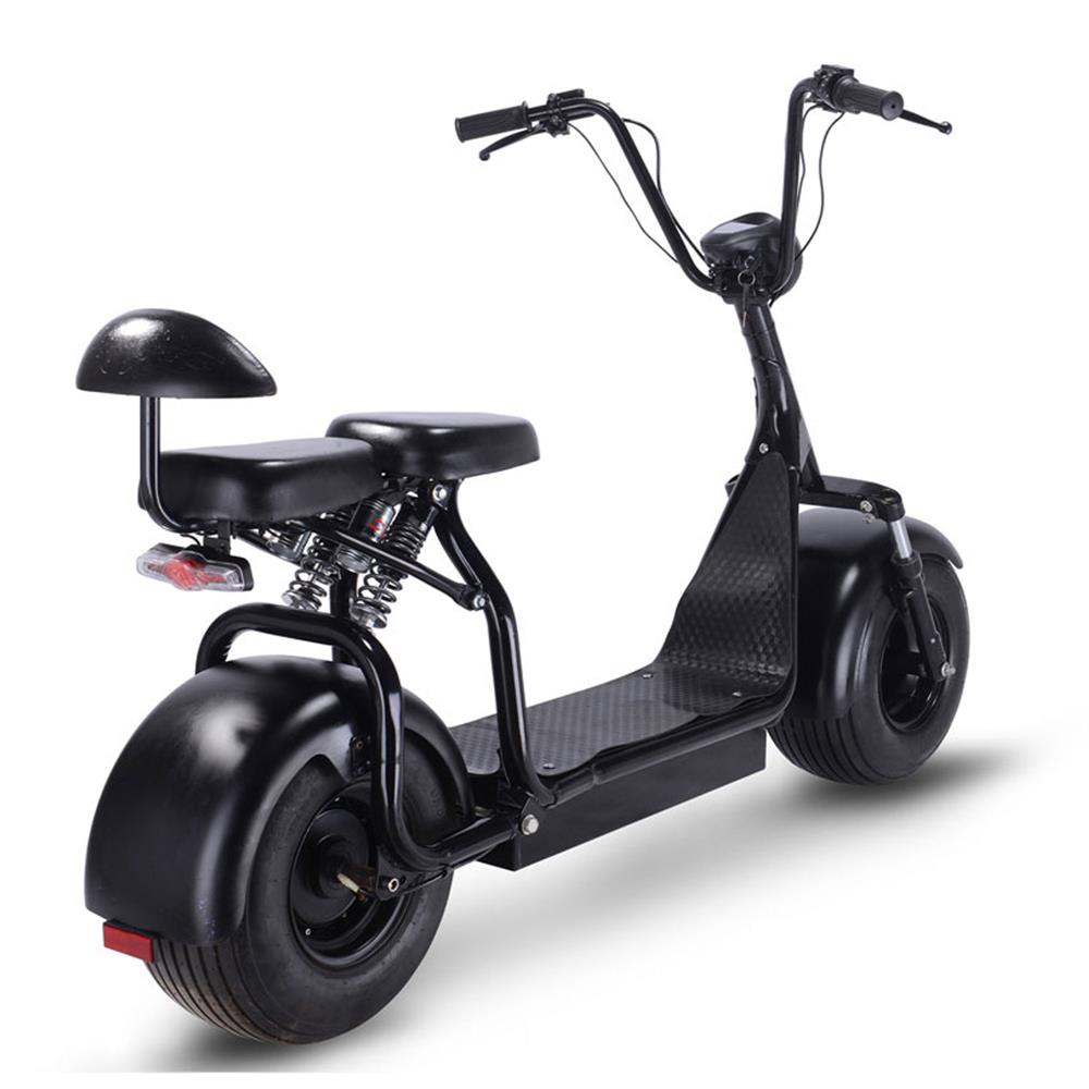 MotoTec Knockout 1000W 60V Seated Fat Tire Electric Scooter - Upzy.com