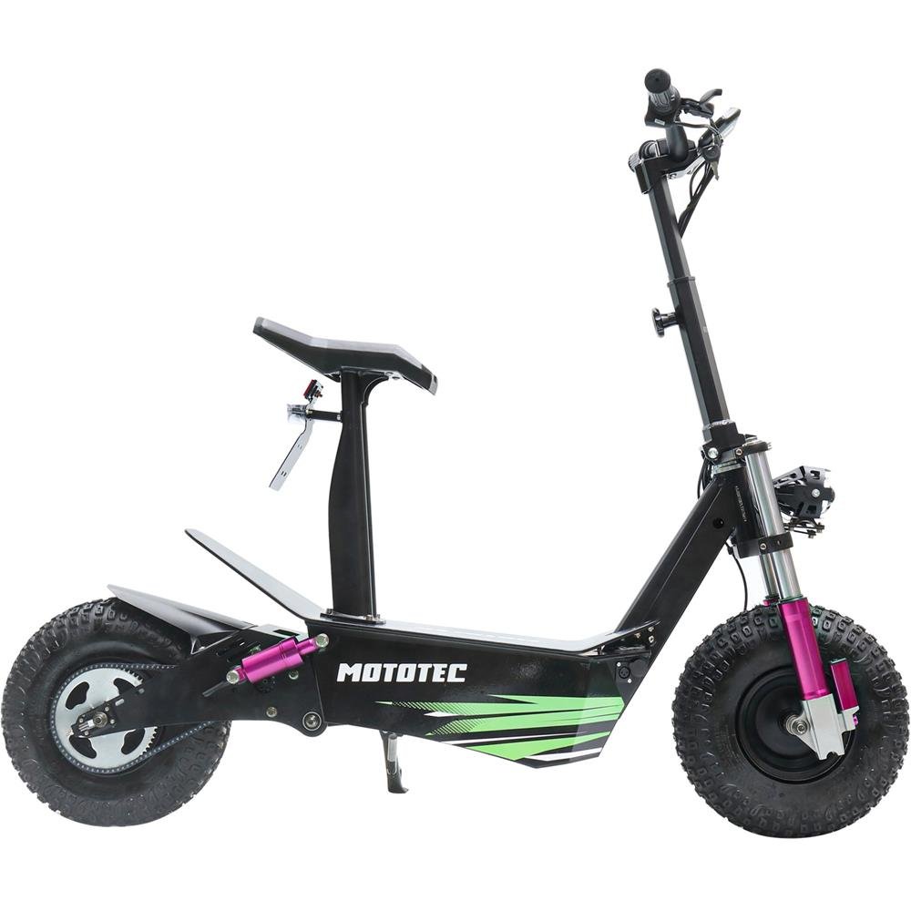 MotoTec Mars 2500W 48V Full Suspension Fat Tire Folding Seated Electric Scooter - Upzy.com
