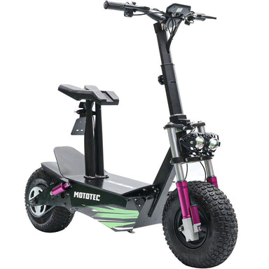 MotoTec Mars 2500W 48V Full Suspension Fat Tire Folding Seated Electric Scooter - Upzy.com