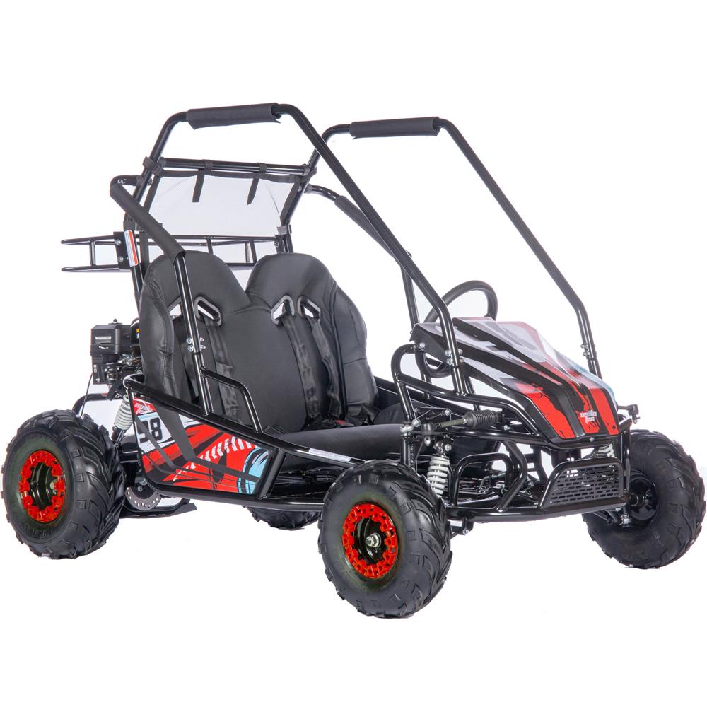 MotoTec Mud Monster XL 212cc 2 Seat Full Suspension Kids' Gas Go-Kart - Upzy.com