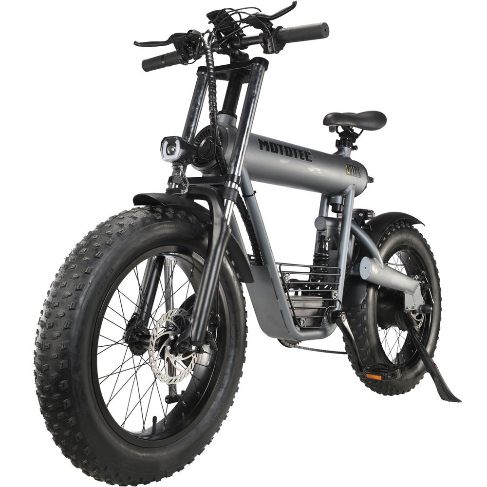 MotoTec Roadster 500W 48V 15Ah Suspension Fat Tire Lithium Electric Scooter - Upzy.com