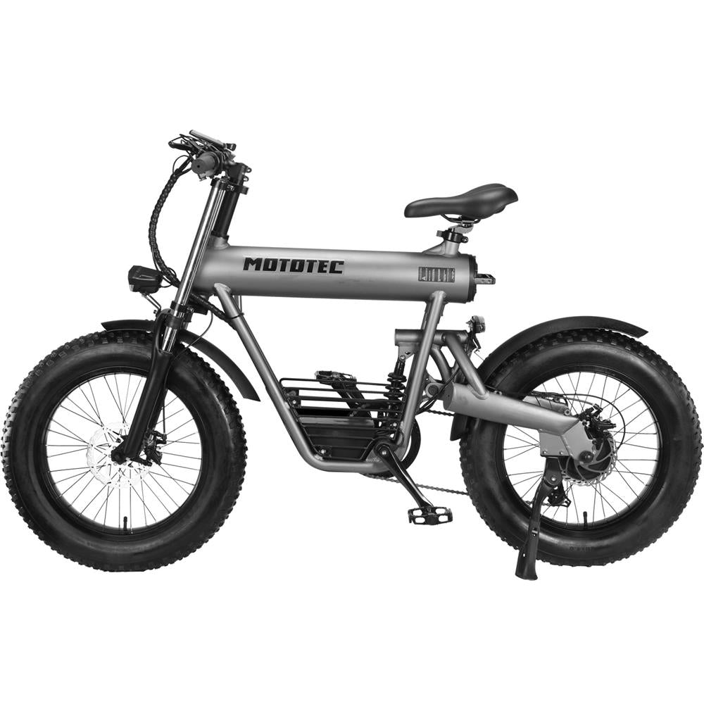 MotoTec Roadster 500W 48V 15Ah Suspension Fat Tire Lithium Electric Scooter - Upzy.com