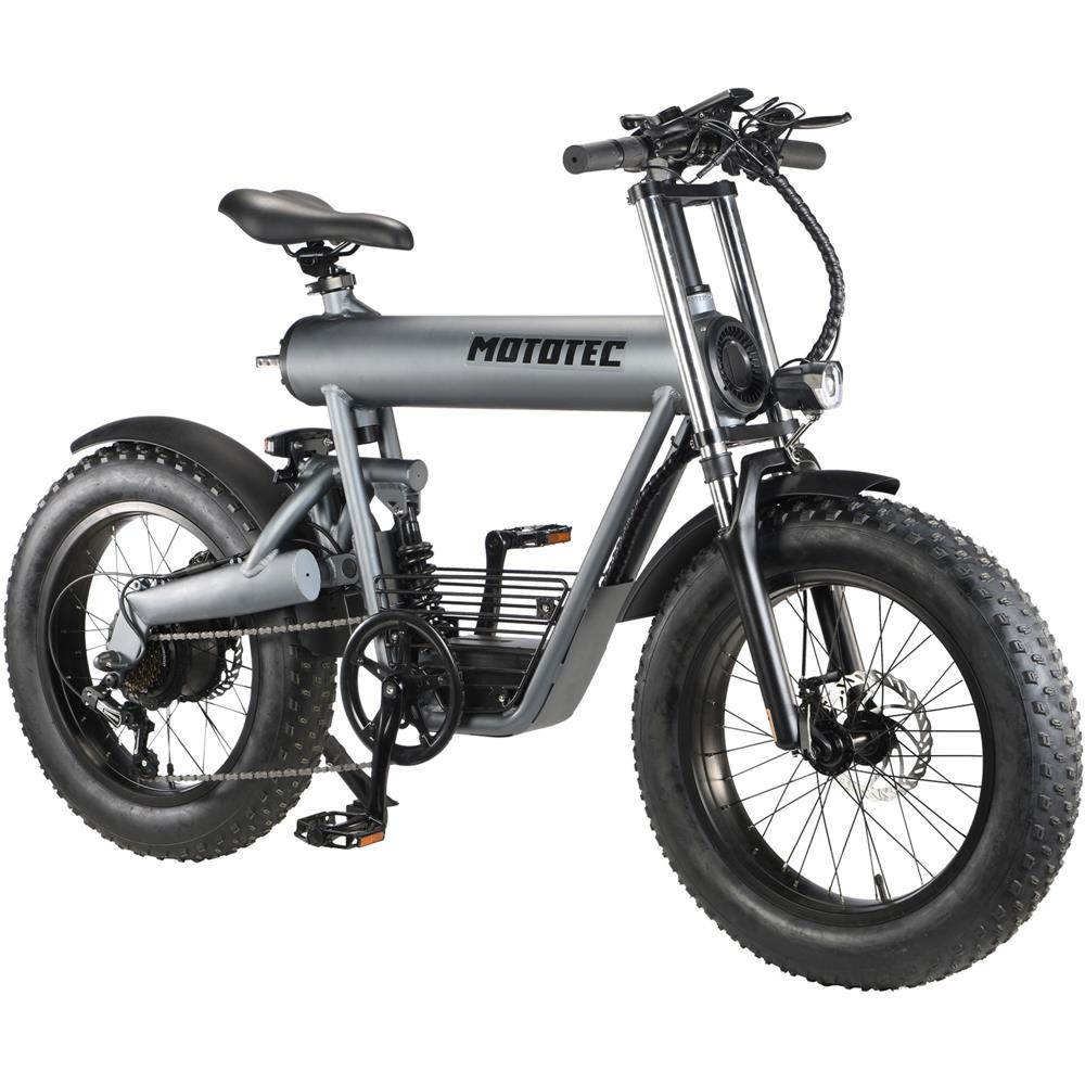 MotoTec Roadster 500W 48V 15Ah Suspension Fat Tire Lithium Electric Scooter - Upzy.com