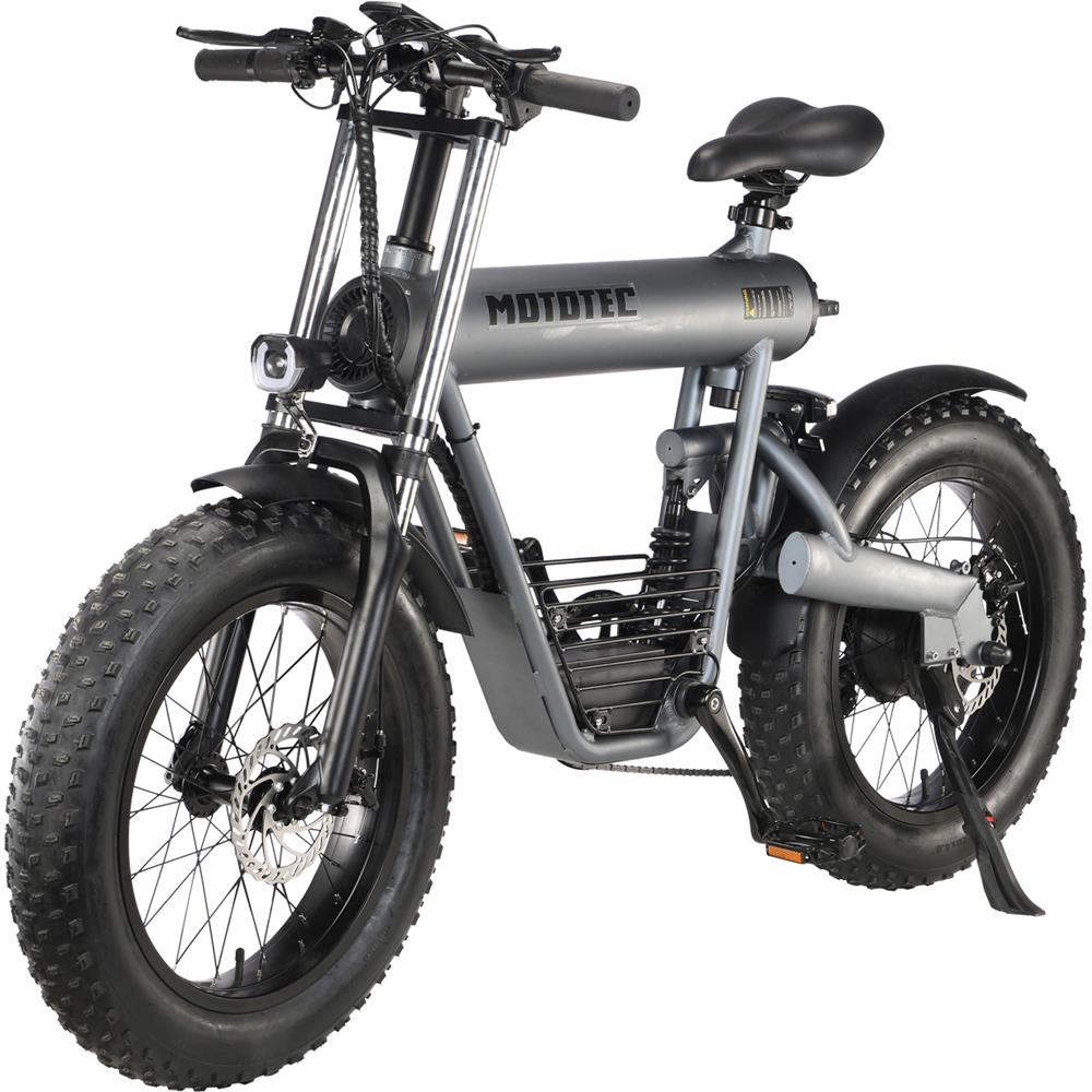MotoTec Roadster 500W 48V 15Ah Suspension Fat Tire Lithium Electric Scooter - Upzy.com