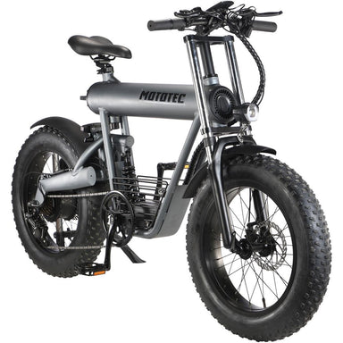 MotoTec Roadster 500W 48V 15Ah Suspension Fat Tire Lithium Electric Scooter - Upzy.com
