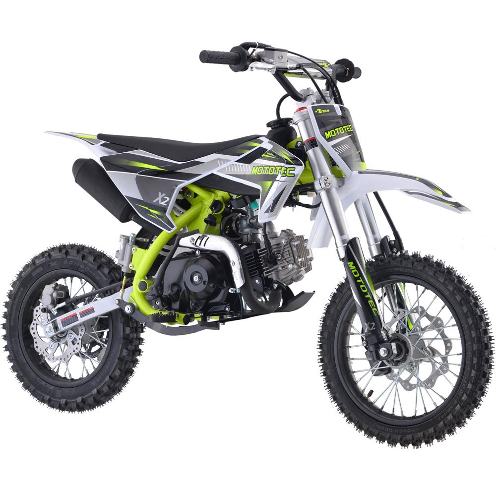 MotoTec X2 110cc 4-Stroke Gas Motocross Kids' Off-Road Dirt Bike — Upzy.com