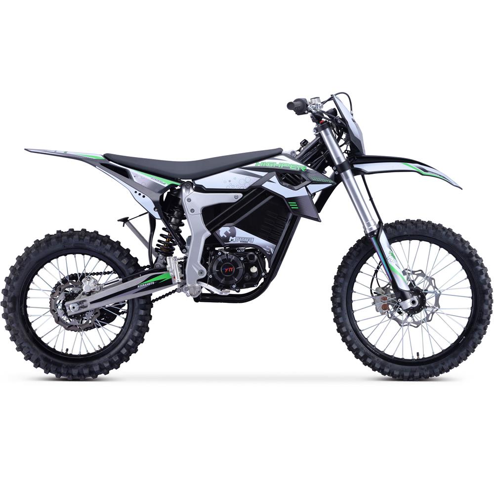 2025 MotoTec Venom 12000W 72V Lithium Electric Dirt Bike, White
