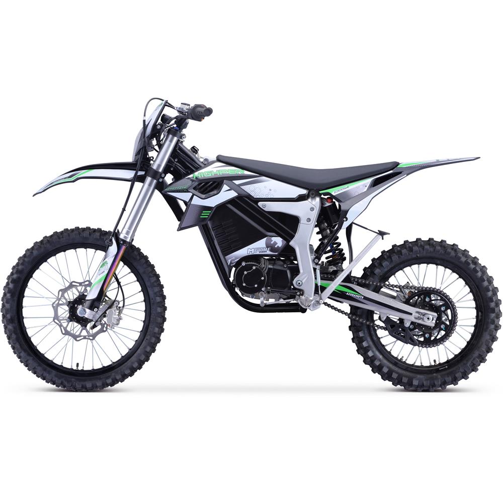 2024 MotoTec Venom 12000W 72V Lithium Electric Dirt Bike, White