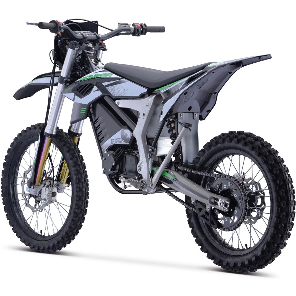 2024 MotoTec Venom 12000W 72V Lithium Electric Dirt Bike, White