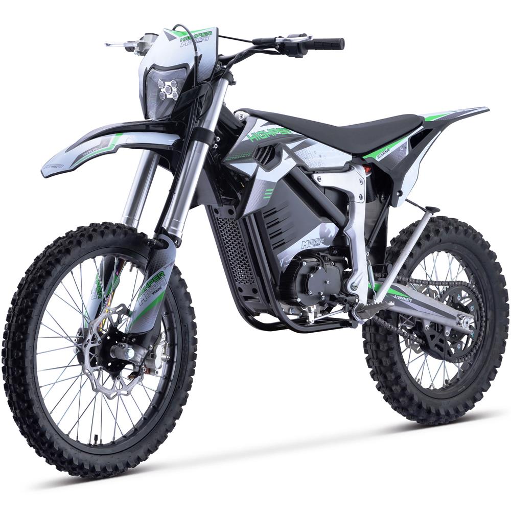 2024 MotoTec Venom 12000W 72V Lithium Electric Dirt Bike, White