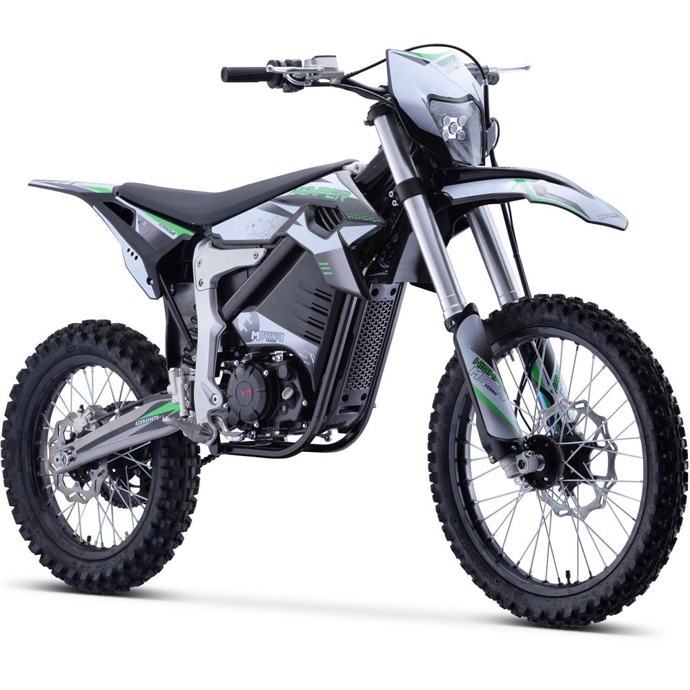 2025 MotoTec Venom 12000W 72V Lithium Electric Dirt Bike, White
