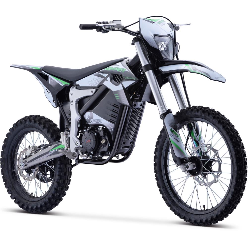 2024 MotoTec Venom 12000W 72V Lithium Electric Dirt Bike, White