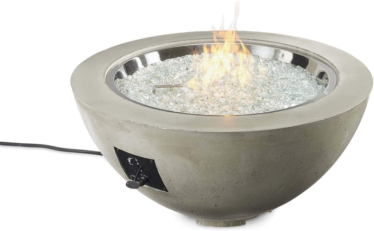 Outdoor GreatRoom CV-30 Cove 30" Gas Fire Pit Bowl, Crystal Fire Burner - Upzy.com