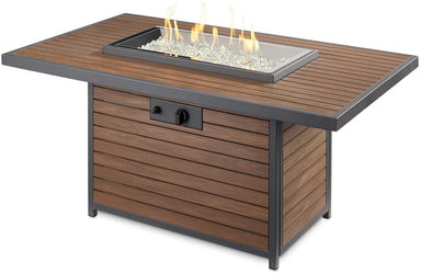 Outdoor GreatRoom KENWOOD KW-1224-19-K RECTANGULAR Chat Height Gas Fire Pit Table - Upzy.com