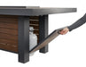 Outdoor GreatRoom KENWOOD KW-1242-K LINEAR Dining Height Gas Fire Pit Table - Upzy.com