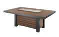 Outdoor GreatRoom KENWOOD KW-1242-K LINEAR Dining Height Gas Fire Pit Table - Upzy.com