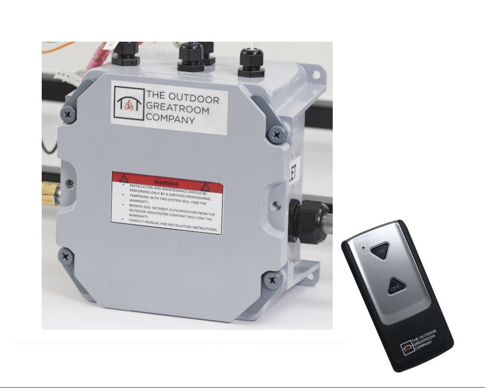 Outdoor GreatRoom KENWOOD KW-1242-K LINEAR Dining Height Gas Fire Pit Table - Upzy.com