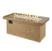 Outdoor GreatRoom KEY LARGO KL-1242-BRN Linear Outdoor Gas Fire Pit Table - Upzy.com