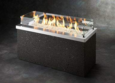 Outdoor GreatRoom KEY LARGO KL-1242-SS 54" Linear Outdoor Gas Fire Pit Table - Upzy.com