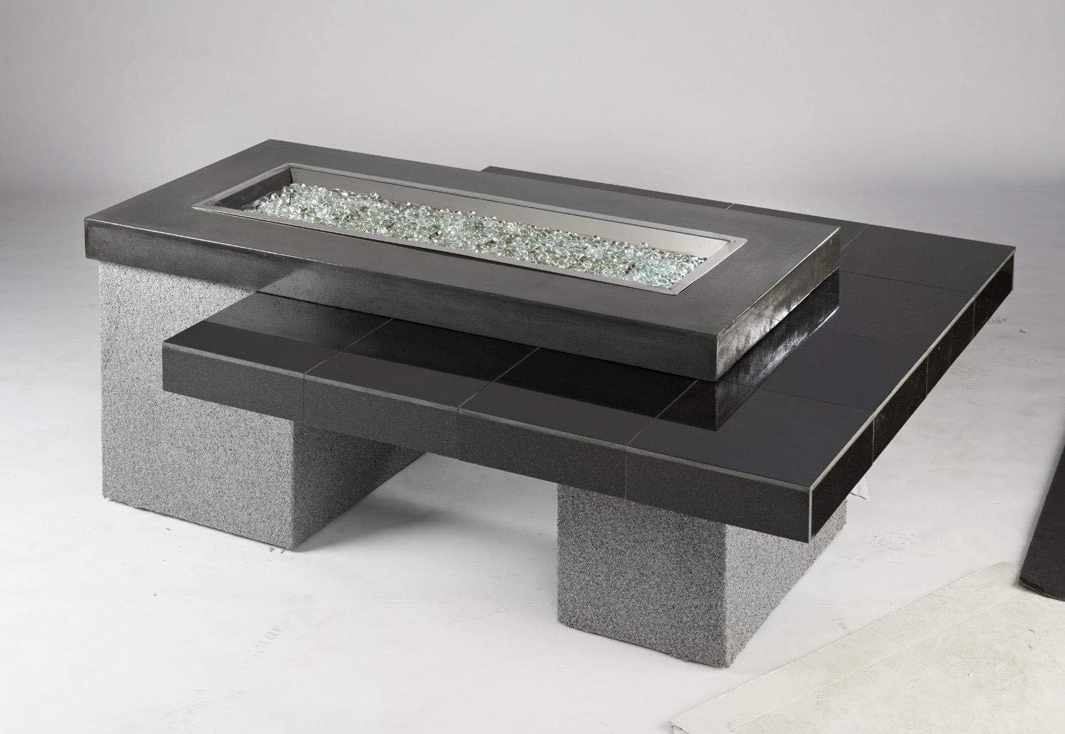 Outdoor GreatRoom UPTOWN Linear Gas Fire Pit Table, UPT-1242 - Upzy.com