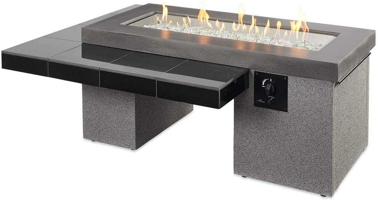 Outdoor GreatRoom UPTOWN Linear Gas Fire Pit Table, UPT-1242 - Upzy.com