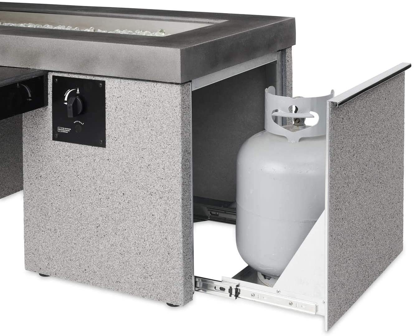 Outdoor GreatRoom UPTOWN Linear Gas Fire Pit Table, UPT-1242 - Upzy.com