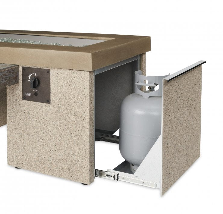 Outdoor GreatRoom UPTOWN Linear Gas Fire Pit Table, UPT-1242 - Upzy.com