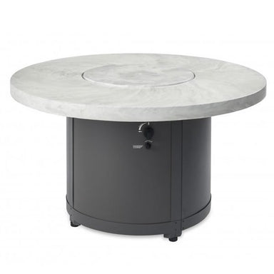 Outdoor GreatRoom White Onyx Beacon Chat Height Gas Fire Pit Table, BC-20-WO - Upzy.com