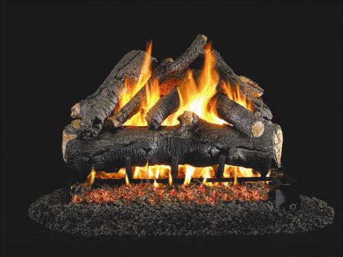 Real Fyre R.H. Peterson AO30 30" Vented American Oak Gas Log, Logs Only