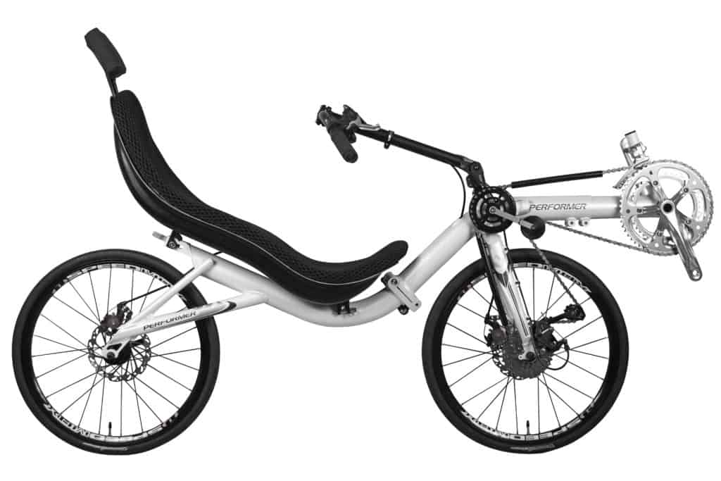 Performer Conquer 20 Speed Front Wheel Drive FWD Folding Recumbent Bike - Upzy.com