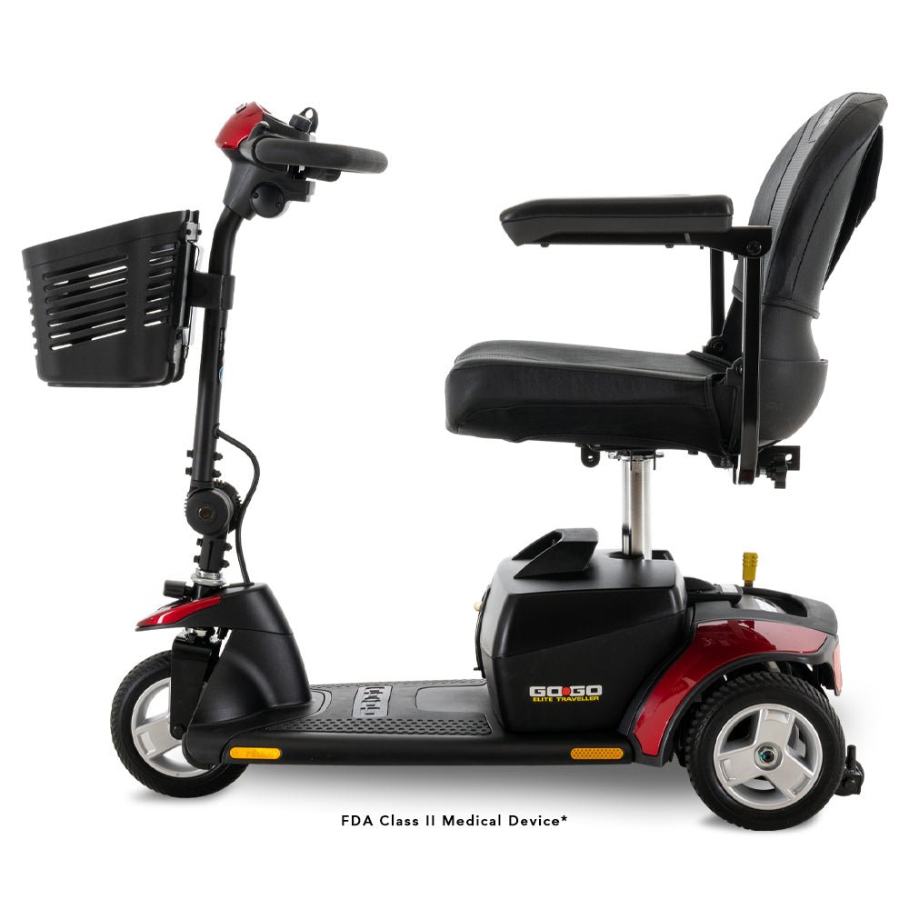 Pride Mobility Go-Go Elite Traveller 3-Wheel Electric Mobility Scooter - Upzy.com