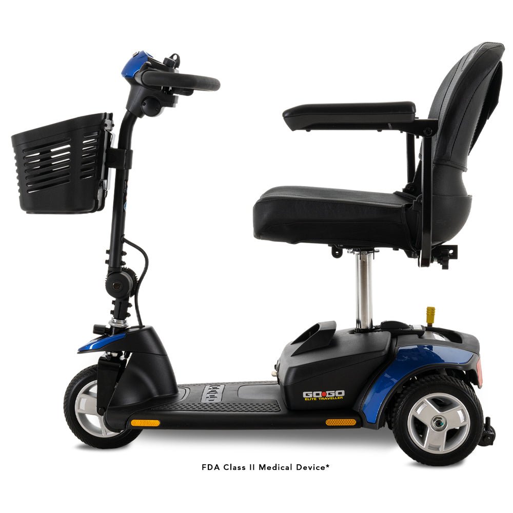 Pride Mobility Go-Go Elite Traveller 3-Wheel Electric Mobility Scooter - Upzy.com