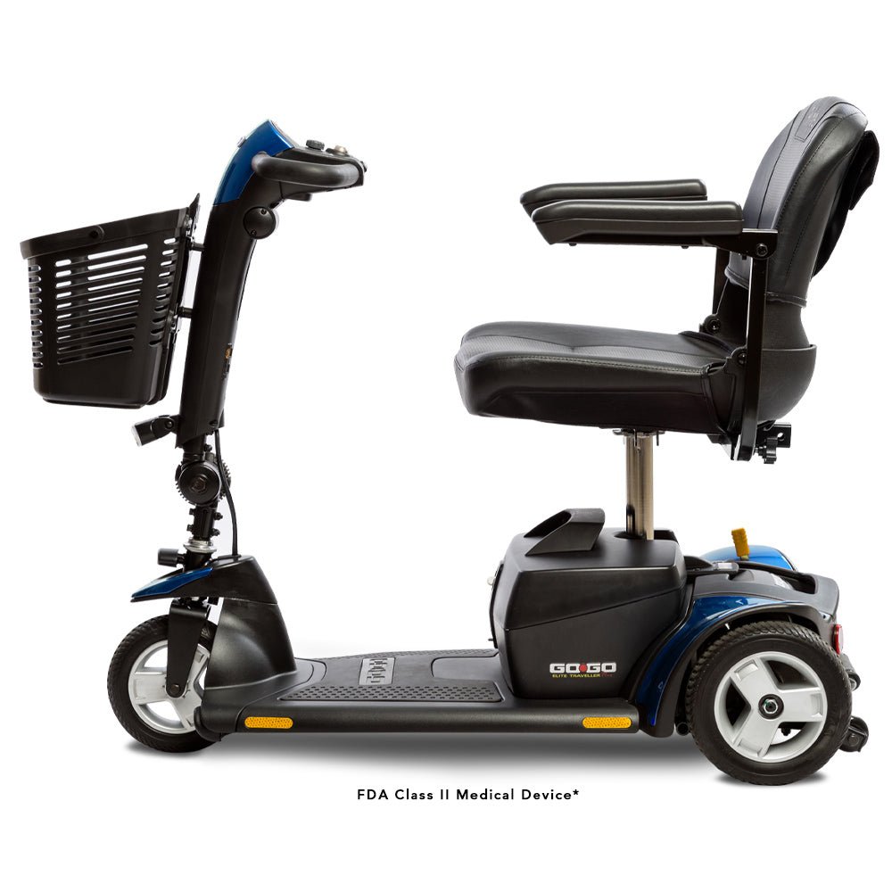 Pride Mobility Go-Go Elite Traveller PLUS 3-Wheel Electric Scooter - Upzy.com