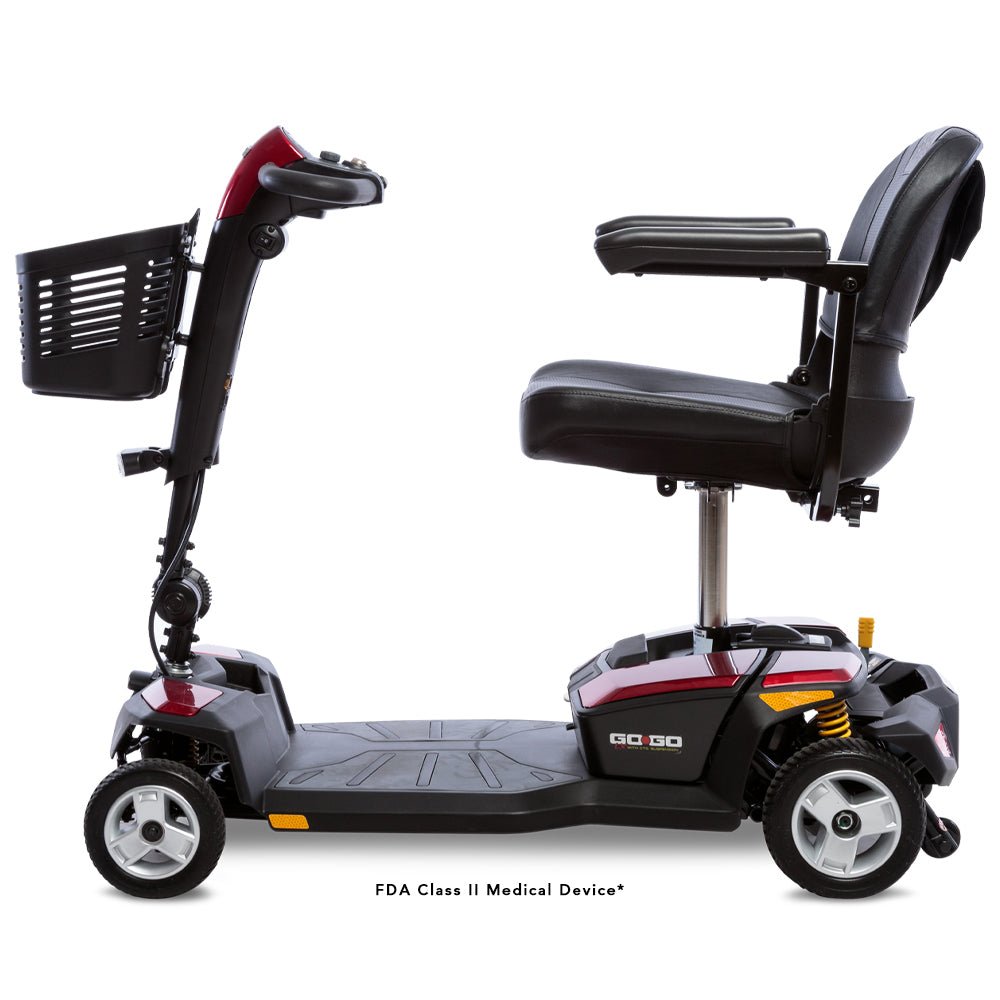 Pride Mobility Go-Go LX 4-Wheel CTS Suspension Electric Travel Scooter - Upzy.com