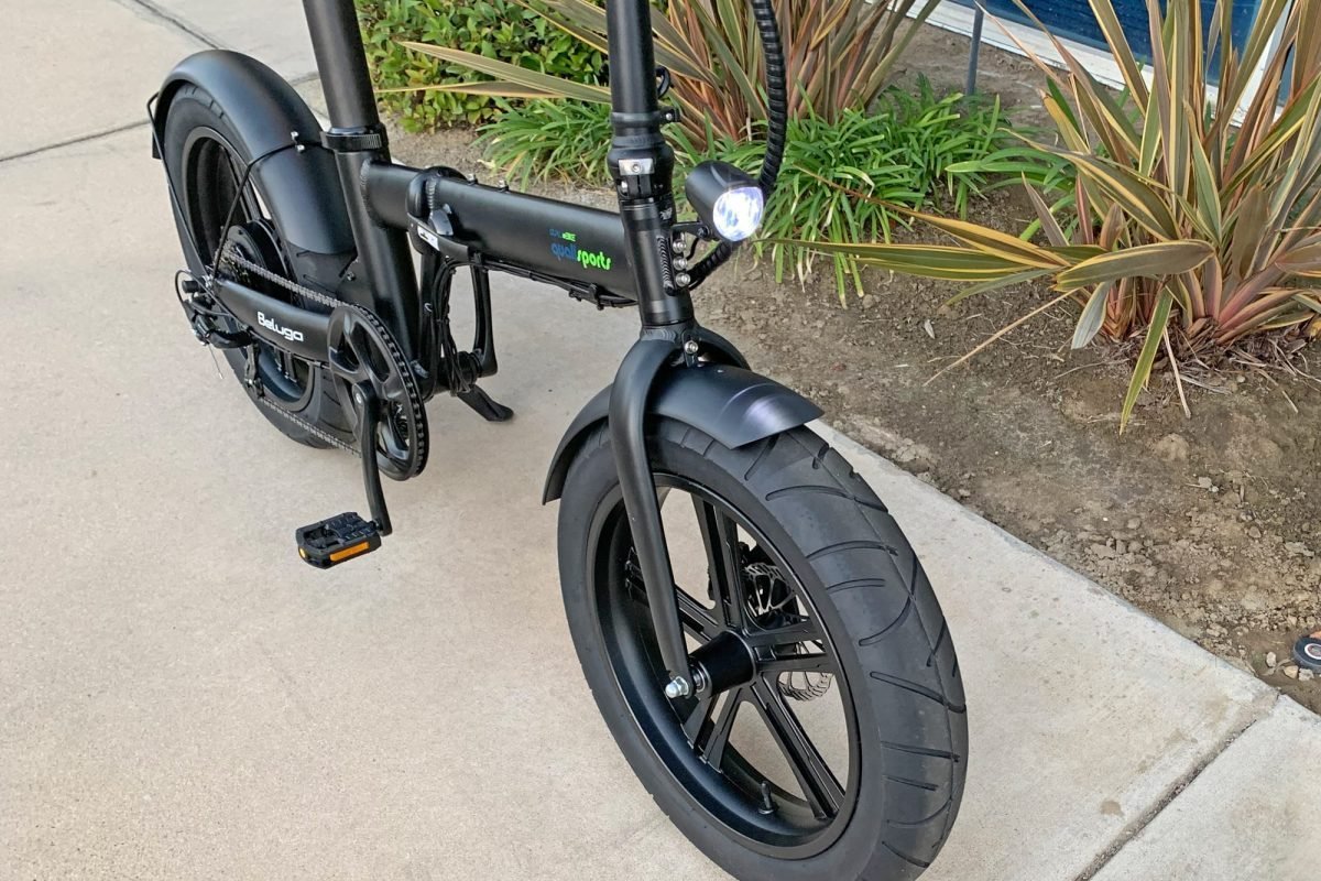 Qualisports Beluga 500W 48V 20" 7 Speed Fat Tire Folding Electric Bike - Upzy.com