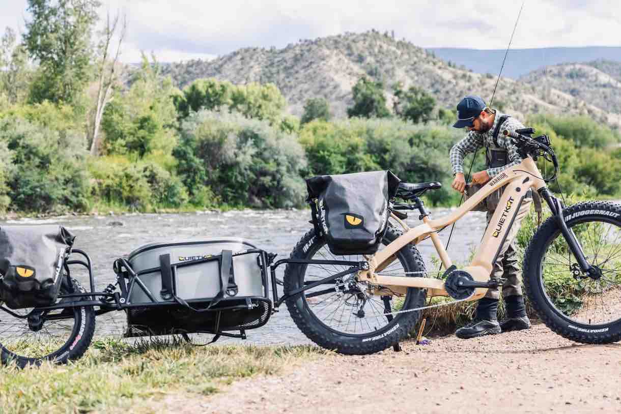 QuietKat Single-Wheel All-Terrain CARGO Bike Trailer