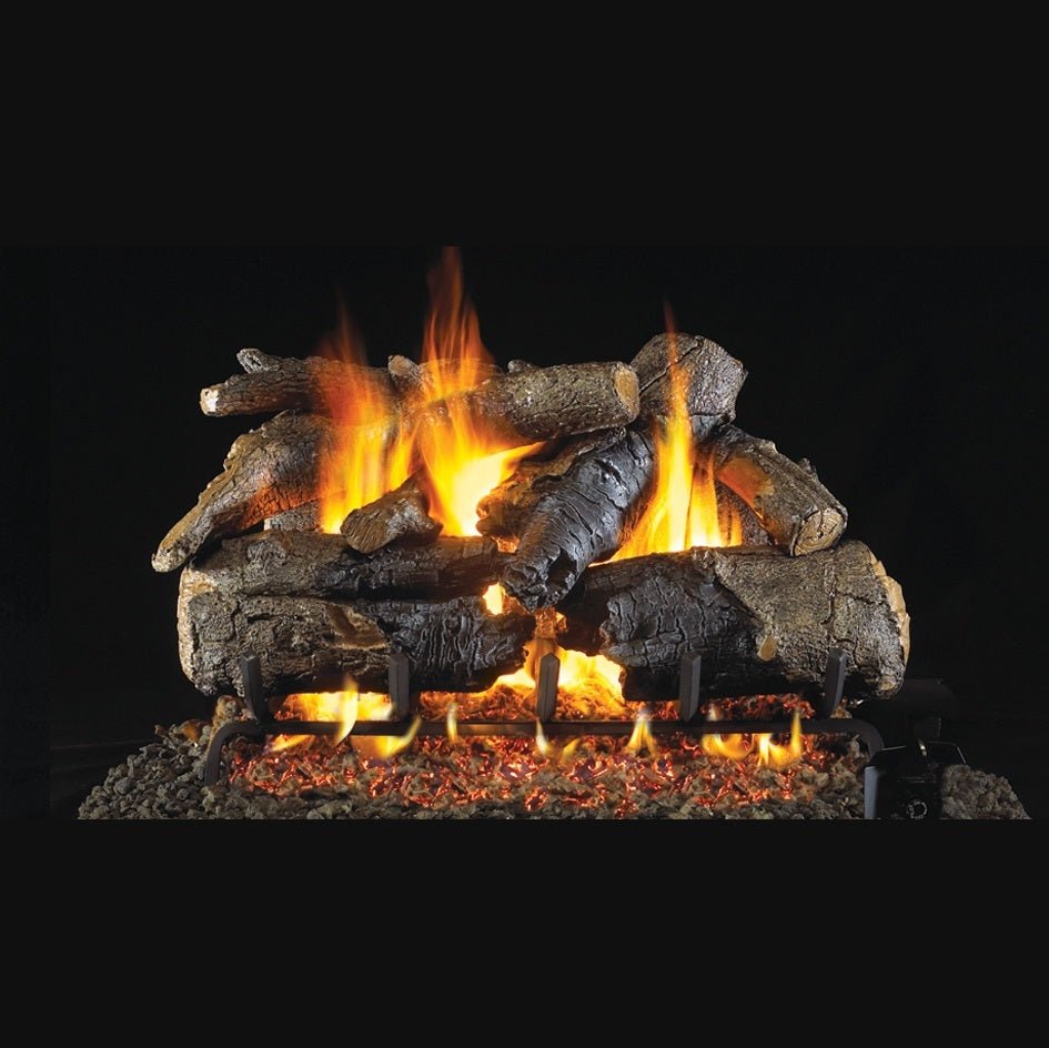 Real Fyre R.H. Peterson CHAO24 Vented Charred American Oak Log Set, Logs Only - Upzy.com