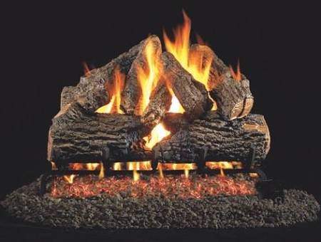 Real Fyre R.H. Peterson CHD-30 30" Vented Charred Oak Gas Logs, Logs Only - Upzy.com