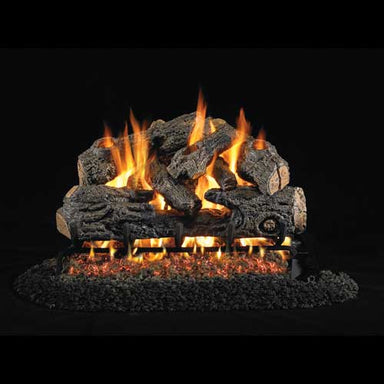 Real Fyre R.H. Peterson CHN-24 Vented Charred Northern Oak Gas Log Set, Logs Only - Upzy.com