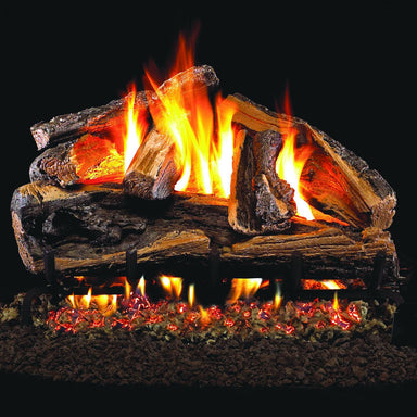 Real Fyre R.H. Peterson RRSO18 Vented Charred Rugged Split Oak Log Set - Upzy.com