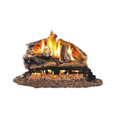 Real Fyre R.H. Peterson RRSO30 30" Vented Charred Rugged Split Oak Log Set, Logs Only - Upzy.com