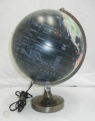 Replogle 12" ORION Black Ocean Illuminated Globe - Upzy.com