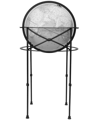 Replogle 16" DAWSON Designer Series Floor Standing Globe, Grey, Model 26900 - Upzy.com
