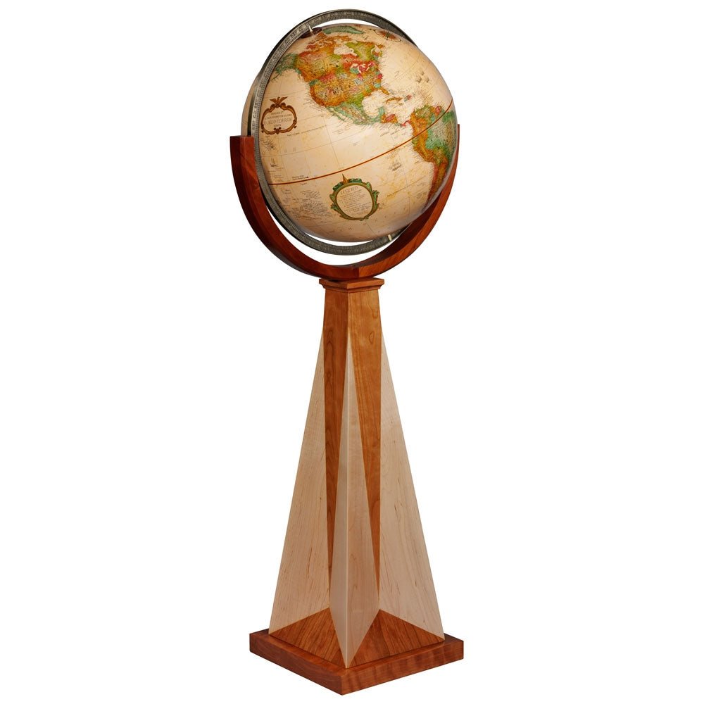 Replogle Frank Lloyd Wright 16" OBELISK Antique Ocean Globe - Upzy.com