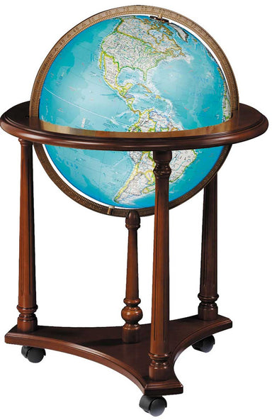 Replogle National Geographic 16" KINGSLEY Illuminated Floor Globe - Upzy.com